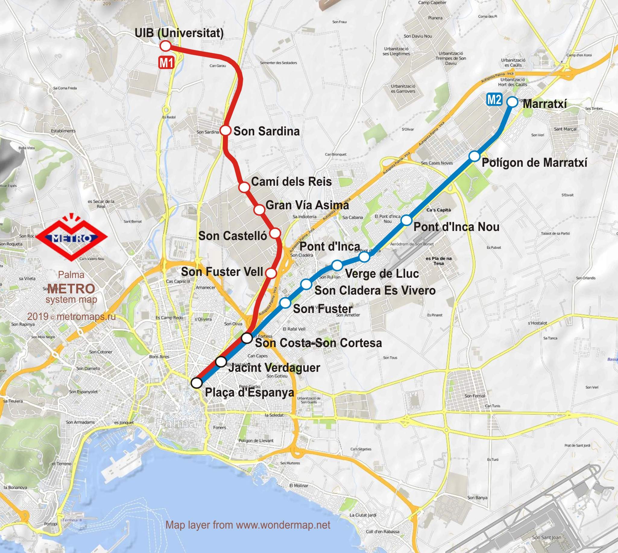 Pain Points Liés À Plan Metro Palma Majorque PALMA METRO